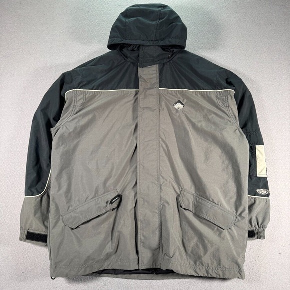 Vintage O'neill Snow Jacket Men XL Gray Black Insulated Heavyweight Surf Outdoor - Picture 1 of 10